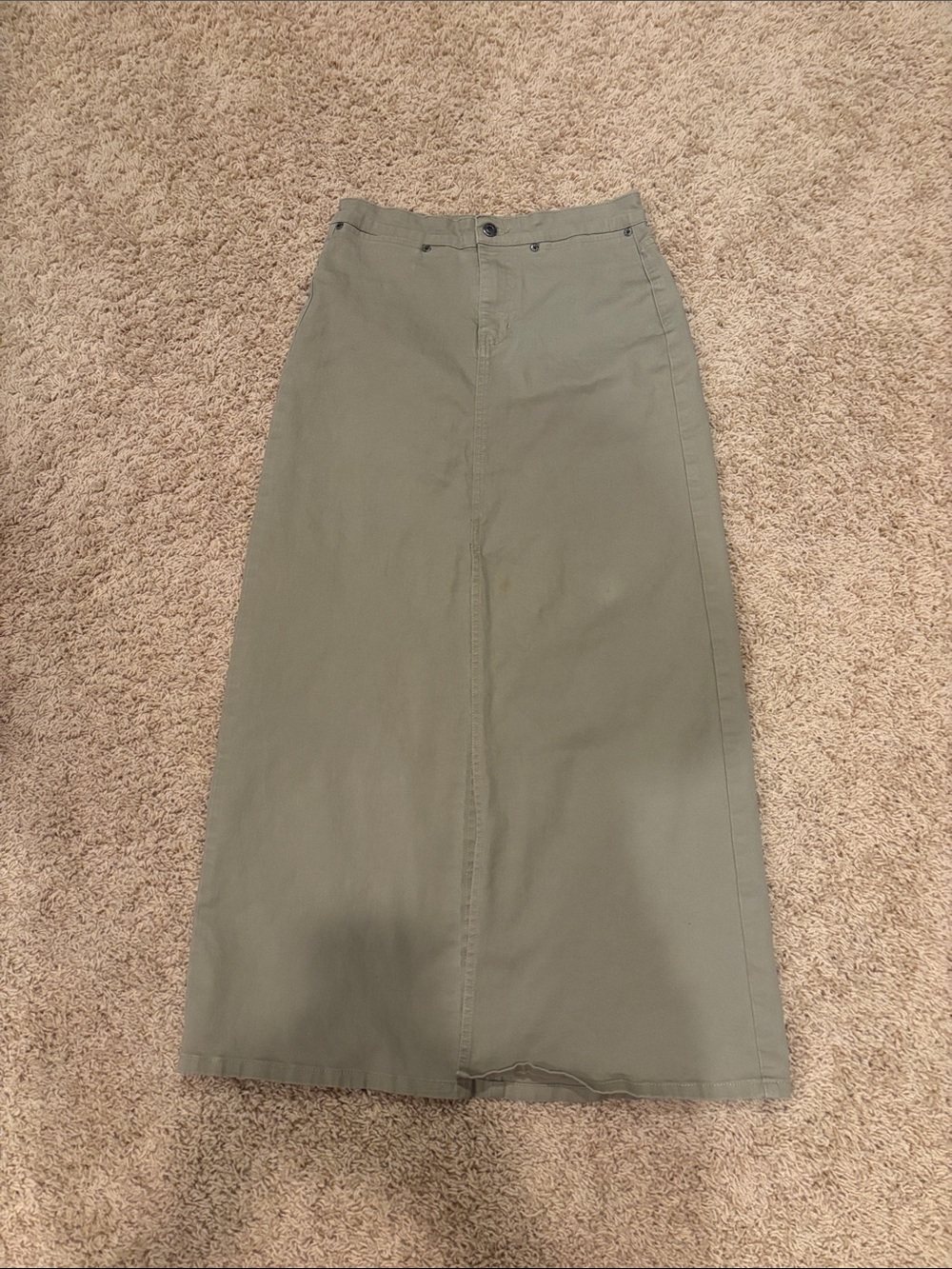 GAP Olive Green Maxi A-Line Skirt